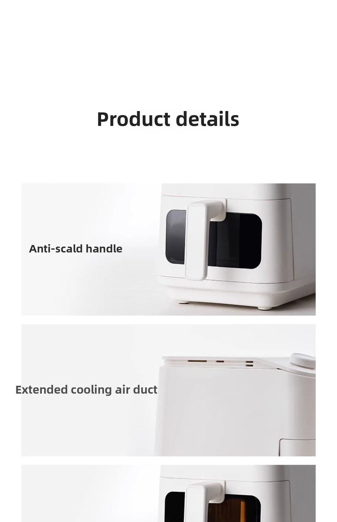 220V 5L Visual Air Fryer with Transparent Window