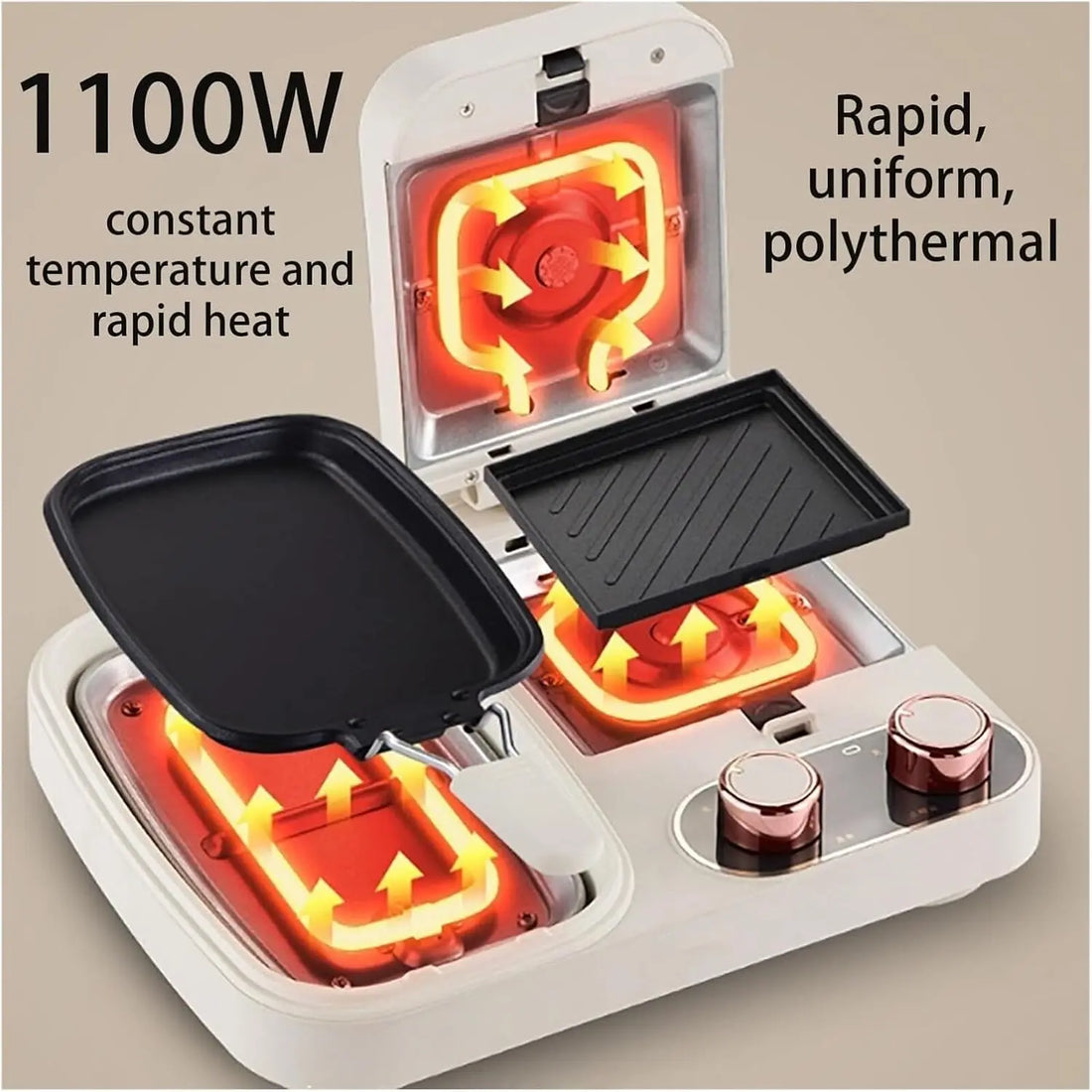 kitchen Gadgets 3 in 1 Breakfast Counter, Electric