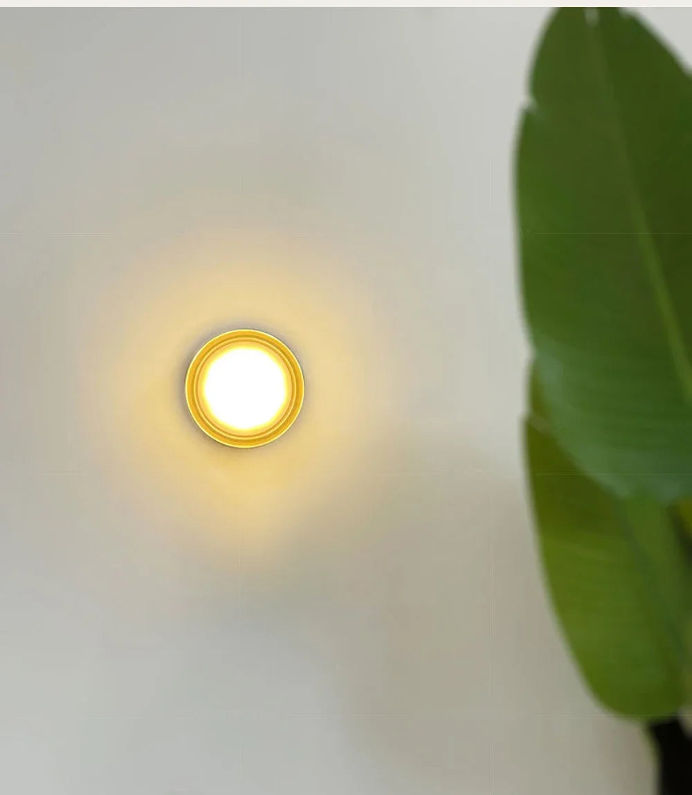 Modern LED Wall Lamp Living Room Amber Jelly