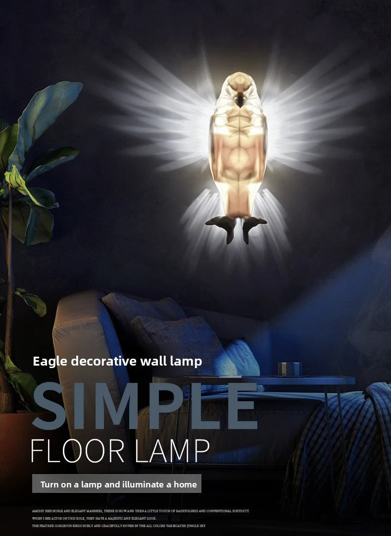 Owl Eagle Wall Lamp Injection Molded Animal