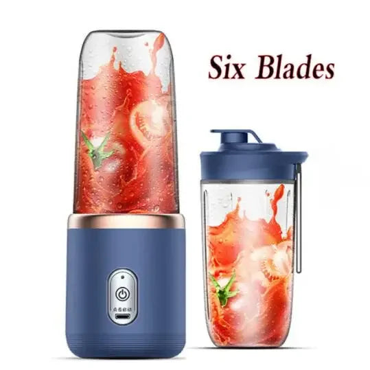 6 Blades Portable Fruit Juice Blenders Summer