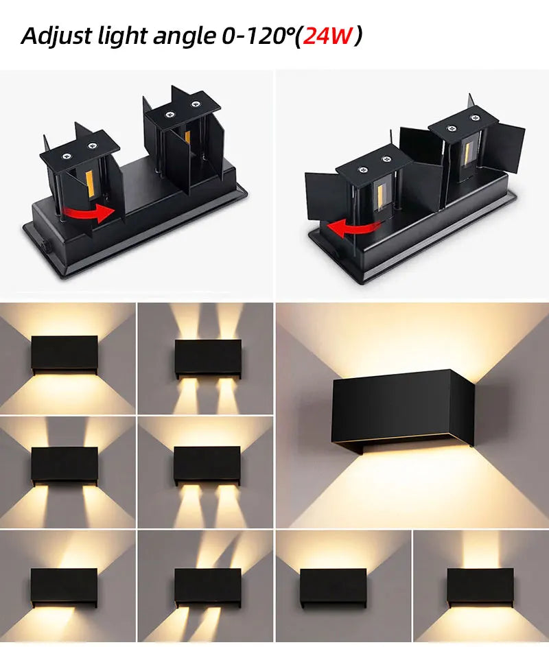 Up and Down LED Wall Lamp Waterproof IP65