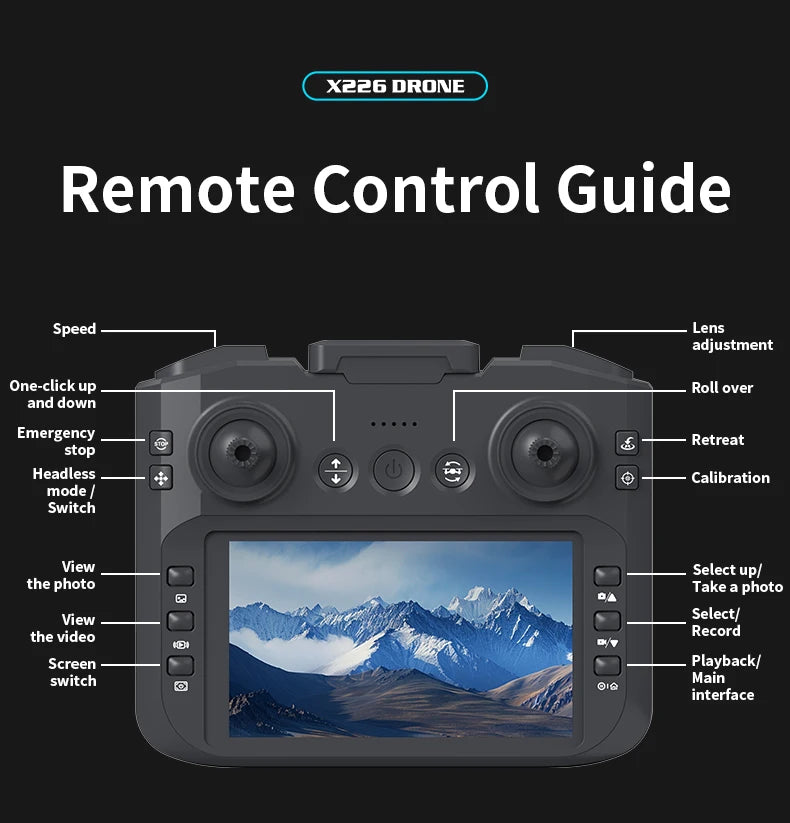 New X226 RC Drone 2.4G 5G Professional 4K HD