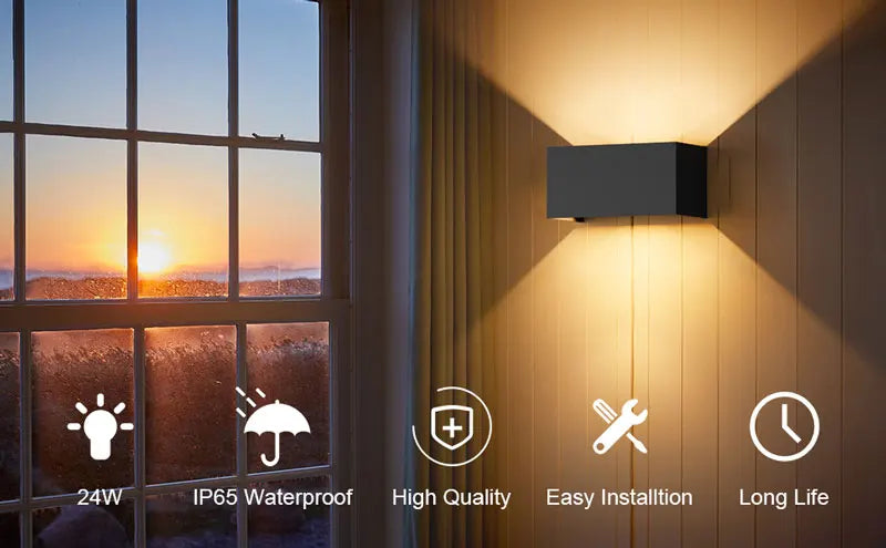 Up and Down LED Wall Lamp Waterproof IP65