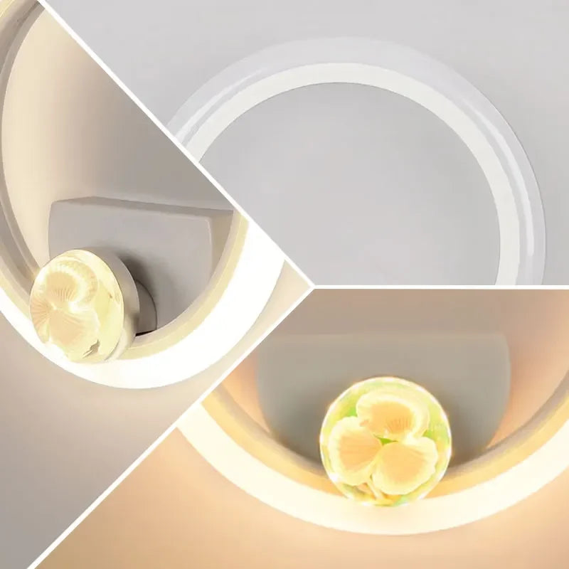 Nordic Wall Lights Rotatable Golden Bird LED