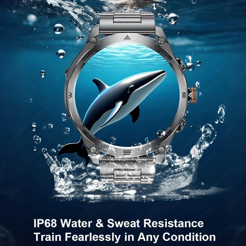 2025 New GPS Sports Smart Watch Men LED