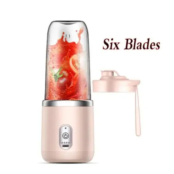 6 Blades Portable Fruit Juice Blenders Summer
