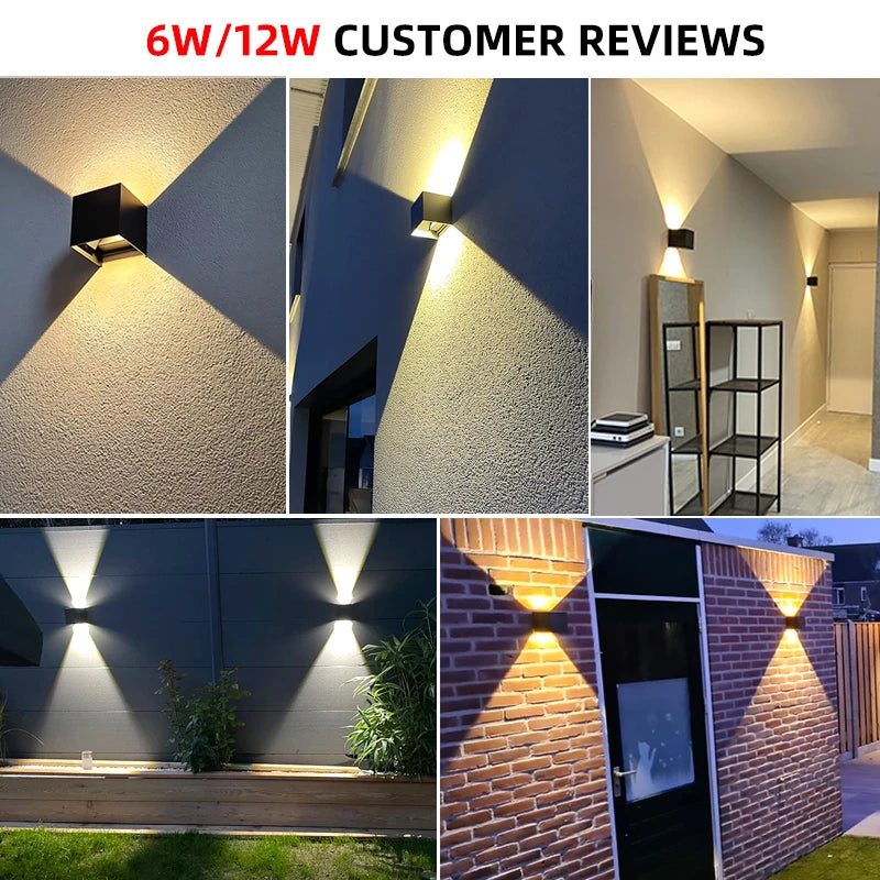 Up and Down LED Wall Lamp Waterproof IP65